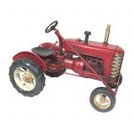 Large 25cm Tin Metal Model Vintage Tractor 